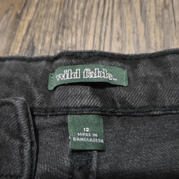 Wild Fable Black Distressed Jean Shorts - Picture 6 of 13